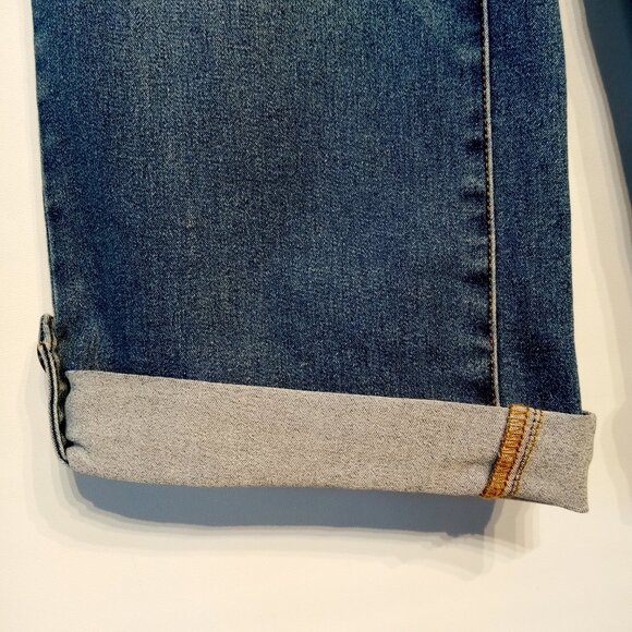 DG2 Diane Gilman Jeans   6P   Virtual Stretch   Rolled Bootcut Crop  Pull-On VGC - Picture 4 of 13